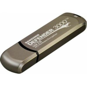 iStorage Kanguru Defender 3000 USB flash drive 256 GB USB Type-C 3.2 Gen 1 (3.1 Gen 1) Grijs