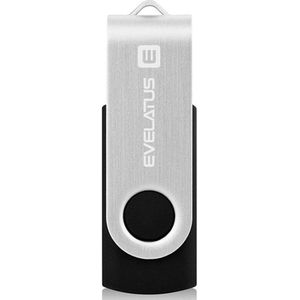 Evelatus USB Flash naar EFD02 32GB (32 GB, USB-A), USB-stick, Zwart