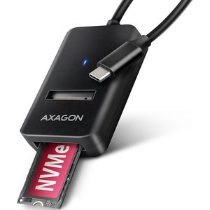 AXAGON - ADM2-CM - M.2 NVMe & SATA SSD Adapter - USB-C 10Gbps - 10 cm Kabel