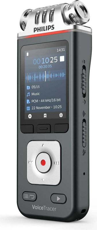 Philips VoiceTracer Zwart, Grijs