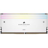 CORSAIR - DOMINATOR Titanium RGB - RAM Geheugen - Wit - 32GB (2x 16GB) DDR5 6600MHz CL32 Intel XMP iCUE