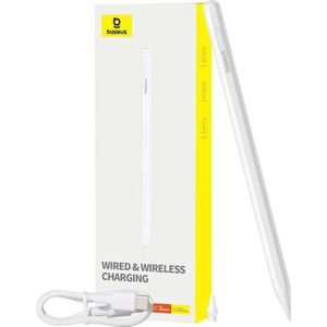 Baseus, Actieve iPad-stylus - Draadloos of bedraad USB C opladen - Baseus Wit, Wit