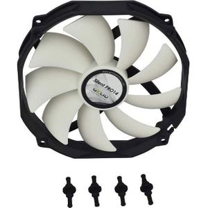 Gelid Solutions Silent Pro 14 PWM 1500 RPM 27,8 dBA ( 140x140x25mm ) (140 mm), PC ventilator, Zwart