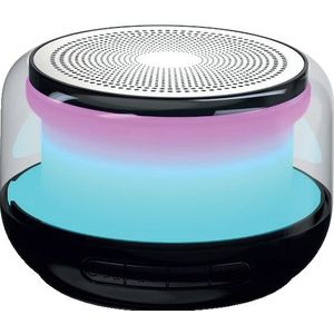 Setty luidspreker rond RGB GB-700 zwart (3 h, Werkt op batterijen), Bluetooth luidspreker, Zwart