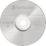 Verbatim DVD-R 4.7GB - Matt Silver - 10 Stuks