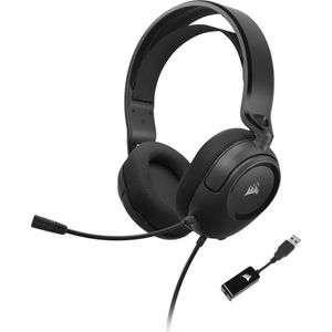 Corsair HS35 SURROUND v2 Headset Bedraad Hoofdband Gaming Zwart (Bedraad), Gaming headset, Zwart