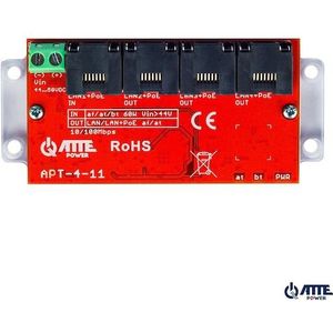 Atte - APT-4-11 - PoE-Switch - 4-Poorts - 10/100Mbps - Netwerkschakelaar