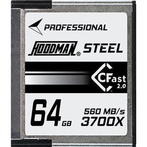 Hoodman CFast-kaart 64 GB 2.0 3700X U3 4K (CFast, 64 GB, U3), Geheugenkaart