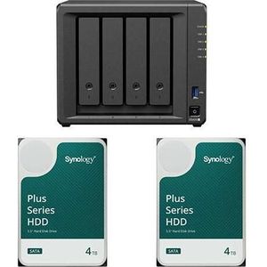 Synology DS925+ DiskStation + 8 TB 2x Plus 3.5"" SATA 6Gb/s Festplatte 4 TB (2 x 4 TB), Netwerkopslag