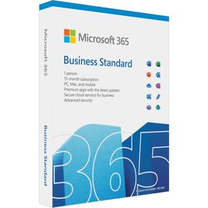 Microsoft 365 Business Standard Full 1 licentie(s) 1 jaar(s) Pools voor Mac OS