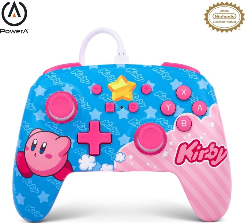 Power A - Kirby - Gamecontroller - Bedraad - Nintendo Switch