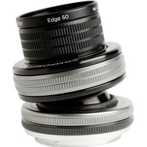 Lensbaby Composer Pro II incl. Edge 50 optiek Nikon (Nikon F, APS-C / DX, Volledig formaat), Objectief, Zwart, Zilver