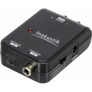 Inakustik Ster Audio Converter (Digitaal -> Analoog), Audio-adapters, Zwart