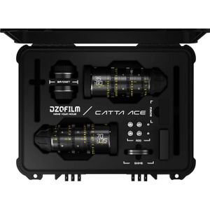 Dzofilm 3-Lens EDU Kit (Vespid16/25, Catta Ace 35-80) (L-Mount, C-mount, Volledig formaat), Objectief, Zwart