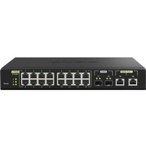 QNAP QSW-M2116P-2T2S - Switch - Beheerd - 16 x 100/1000/2,5G PoE+ + 2 x 10 Gigabit SFP+