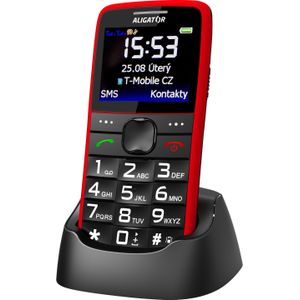 Aligator A675RD (2.20"), Sleutel mobiele telefoon, Zwart, Rood