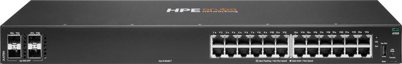 HPE - Aruba 6100 - Switch - 24G - 4SFP+ - Beheerd - L3 - Rackmontage - 1U