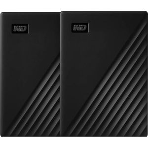 WD My Passport 5TB Black - Duo pack (5 TB), Externe harde schijf, Zwart