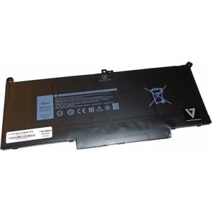 V7 D-F3YGT-V7E - Laptop Batterij (gelijkwaardig aan: Dell DM3WC, Dell F3YGT, Dell 2X (4 Cellen, 7890 mAh), Notebook batterij, Zwart