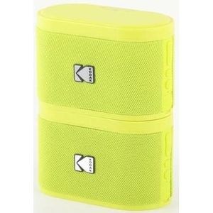 Kodak SoundBrix Wireless Stack Speaker (Yellin's Yellow), 2PCS (Oplaadbare batterij), Bluetooth luidspreker, Geel