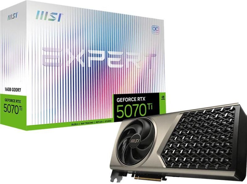 MSI GeForce RTX 5070 Ti 16G EXPERT OC - Videokaart - 16 GB GDDR7
