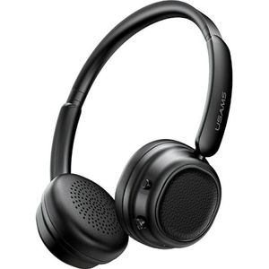 Usams SR01 Bluetooth 5.3 ANC over-ear headphones black (ANC, 40 h, Draadloze), Koptelefoon, Zwart