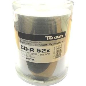 Traxdata CD-R 700 MB 52x100 eenheden (TRCGCD) (100 x), Optische gegevensdrager