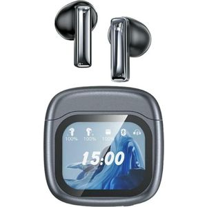 Awei Słuchawki bezprzewodowe TP100 ENC Bluetooth 5.4 TWS + stacja dokująca czarny (Draadloze), Koptelefoon, Zwart