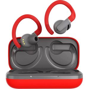 Canyon Bluetooth koptelefoon OnRun 11 Sport In-Ear/BT5.4 rood detailhandel (7.50 h, Draadloze), Koptelefoon, Rood, Grijs