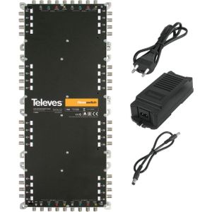 Televes Schakelmatrix MS 936NCQ 9 ingangen 36 uitgangen actief Gietijzer (Multischakelaar), Satelliet accessoires