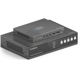 Purelink PureTools - 18Gbps USB-C KVM switcher met Dante en Multiview, 4K (60Hz 4:4:4) via USBC / HDMI+USB, Schakeldoos