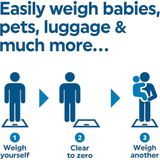 Salter Digital Bathroom Scale - 180 kg Capaciteit - Add & Weigh Scale - LCD display