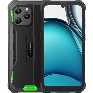 Blackview BV5300 Plus (128 GB, Groen, Black, 6.10", Dubbele SIM, 4G), Smartphone, Zwart