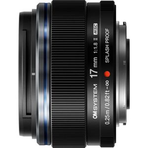 OM System M.Zuiko Digital 17mm F1.8 II (Olympus OM), Objectief, Zwart