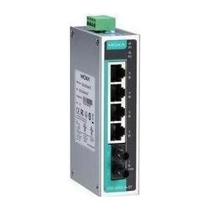 Moxa EDS-205A-M-ST - Unmanaged Ethernet-switch met 4 10/100BaseT(X)-poorten, Netwerkschakelaar