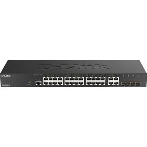 D-Link DGS-2000-28 Managed L2/L3 Gigabit Ethernet (10/100/1000) 1U Zwart