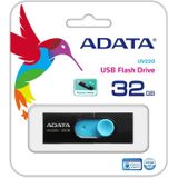 ADATA - UV220 - USB-stick - Zwart/Blauw - 32 GB - USB 2.0