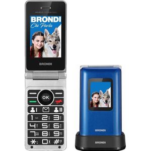 Brondi AMICO PREZIOSO (2.80"", 32 MB, 1.30 Mpx, 2G), Sleutel mobiele telefoon, Blauw