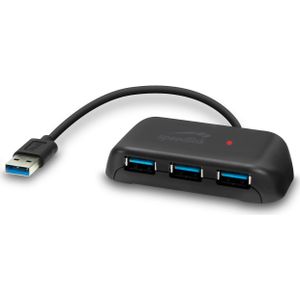 Speedlink - Snappy Evo - Docking Station - Zwart - USB 3.0 Hub met 4 Havens
