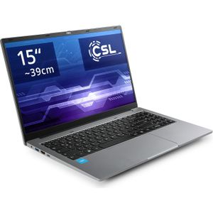 CSL Notebook R'Evolve C15 v4 16GB 500GB Windows 11 Home (15.60", 500 GB, 16 GB, DE, Intel N100), Notebook, Grijs