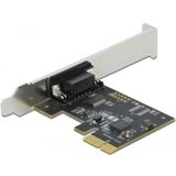 DeLOCK - 90000 - PCI Express-kaart - Zwart - 1 x Seriële RS-232 DB9, Data-overdrachtssnelheid tot 230,4 kbps