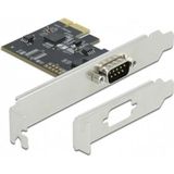 DeLOCK - 90000 - PCI Express-kaart - Zwart - 1 x Seriële RS-232 DB9, Data-overdrachtssnelheid tot 230,4 kbps
