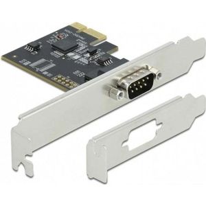 DeLOCK - 90000 - PCI Express-kaart - Zwart - 1 x Seriële RS-232 DB9, Data-overdrachtssnelheid tot 230,4 kbps