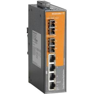Weidmüller - IE-SW-EL06-4POE-2SC - Netwerkschakelaar - Ethernet - 6 Havens