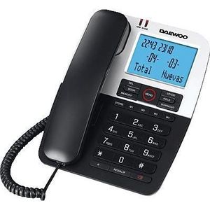 Daewoo DTC 410, Telefoon, Zwart, Zilver