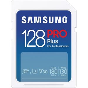 Samsung MB-SD128S (128 GB, SDXC, U3, UHS-I), Geheugenkaart, Wit