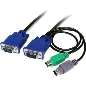 StarTech.com 1,80 m Ultradun 3-in-1 PS/2 KVM-kabel
