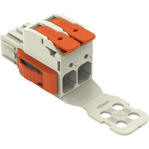10x Wago 832-1102/312-000 1-draads vrouwelijke connector Hendel Vergrendeling Trekontgrendeling, Elektronica benodigdheden + Behuizing, Grijs