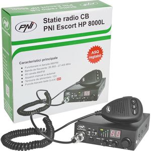 PNI CB-radio PNI Escort HP 8000L met instelbaar ASQ, 12V, 4W, slot, sigarettenaanstekeraansluiting i, Walkietalkie