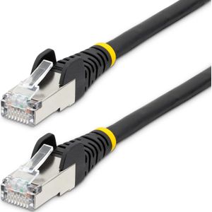 StarTech COM 2m CAT6a Kabel LSZH 10 Gigabit RJ45 LAN Kabel SFTP Patch Kabel CAT6a Installatie Kabel Abgesc (S/FTP, CAT6a, 2 m), Netwerkkabel